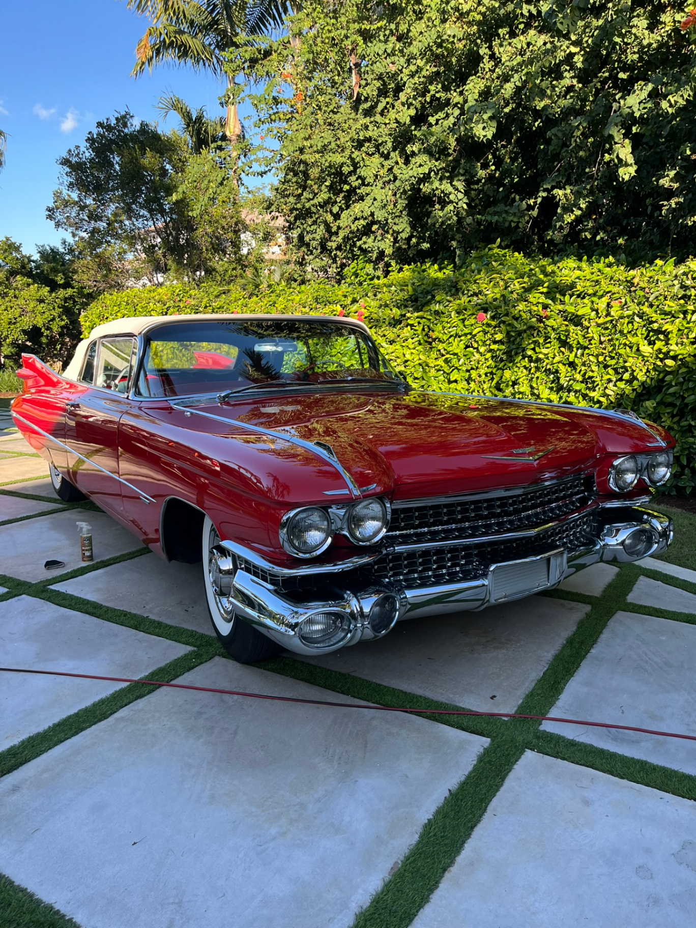 1959 Cadillac classic car detailing and paint restoration Miami